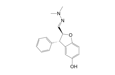 trans-2,3-Dihydro-5-hydroxy-3-phenylbenzofuran-2-carboxaldehyde N,N-Dimethylhydrazone