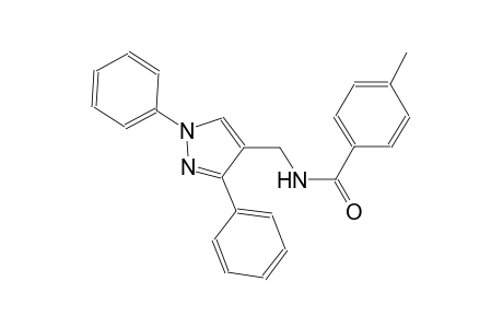 N-[(1,3-diphenyl-1H-pyrazol-4-yl)methyl]-4-methylbenzamide
