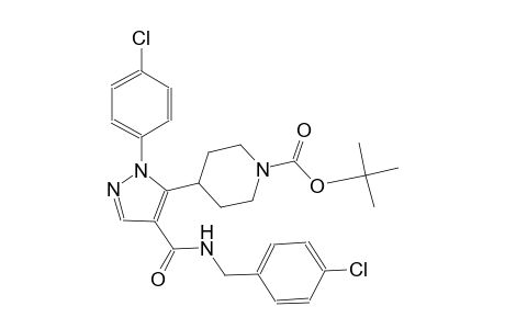 1-piperidinecarboxylic acid, 4-[1-(4-chlorophenyl)-4-[[[(4-chlorophenyl)methyl]amino]carbonyl]-1H-pyrazol-5-yl]-, 1,1-dimethylethyl ester
