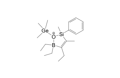 4,5,5-Triethyl-2,3-dimethyl-2-phenyl-1-trimethylgeranyl-2H-1,5-dihydro-1,2,5-oxoniasilaborole