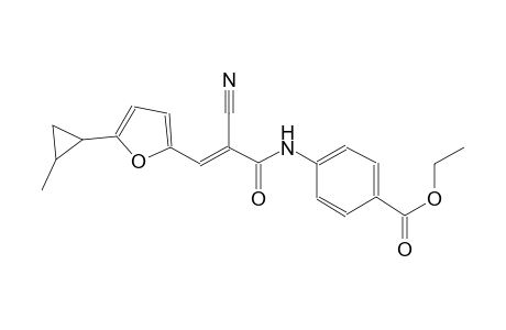 ethyl 4-({(2E)-2-cyano-3-[5-(2-methylcyclopropyl)-2-furyl]-2-propenoyl}amino)benzoate