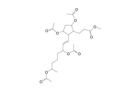 Cyclopentanepropanoic acid, 3,5-bis(acetyloxy)-2-[3,7-bis(acetyloxy)-1-octenyl]-, methyl ester