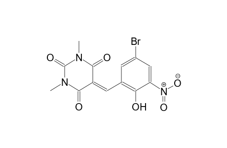2,4,6(1H,3H,5H)-pyrimidinetrione, 5-[(5-bromo-2-hydroxy-3-nitrophenyl)methylene]-1,3-dimethyl-