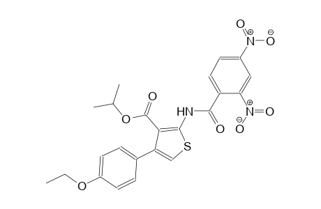 isopropyl 2-[(2,4-dinitrobenzoyl)amino]-4-(4-ethoxyphenyl)-3-thiophenecarboxylate