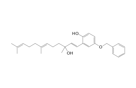 2-[(1E,6E)-3-hydroxy-3,7,11-trimethyldodeca-1,6,10-trienyl]-4-phenylmethoxyphenol