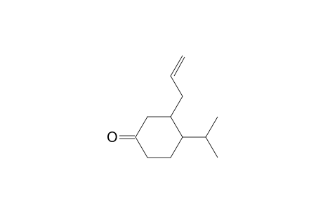 4-isopropyl-3-(2-propenyl)cyclohexan-1-one