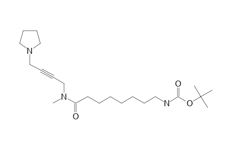 8-Aminooctamide, N-methyl-N-[4-(1-pyrrolidinyl)-2-butynyl]-N'-T-butyloxycarbonyl-