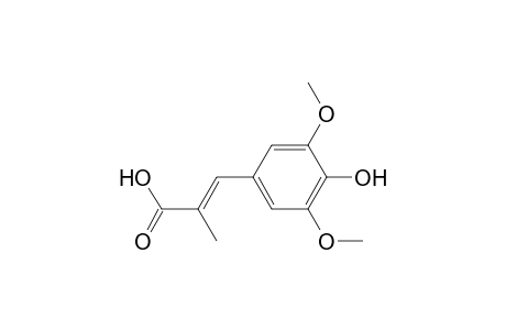 (E)-3-(4-Hydroxy-3,5-dimethoxyphenyl)-2-methylpropenoic Acid