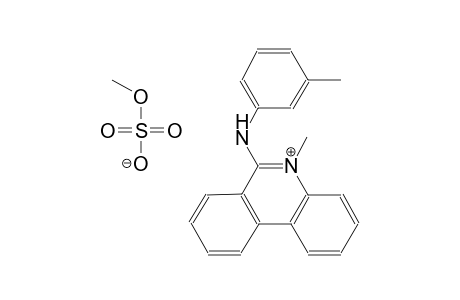 5-methyl-6-(3-toluidino)phenanthridinium methyl sulfate