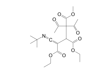 Diethyl 2-(N-tert-butyliminomethylidene)-3-(1-acetyl-1-methoycarbonyl-2-oxopropyl)succinate