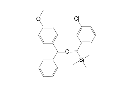 (1-(3-chlorophenyl)-3-(4-methoxyphenyl)-3-phenylpropa-1,2-dien-1-yl)trimethylsilane