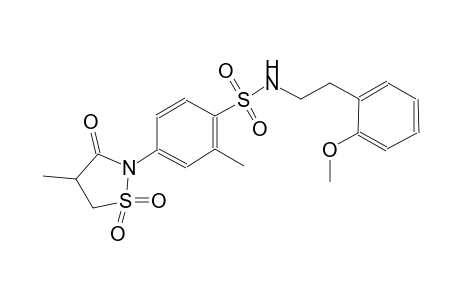 benzenesulfonamide, N-[2-(2-methoxyphenyl)ethyl]-2-methyl-4-(4-methyl-1,1-dioxido-3-oxo-2-isothiazolidinyl)-