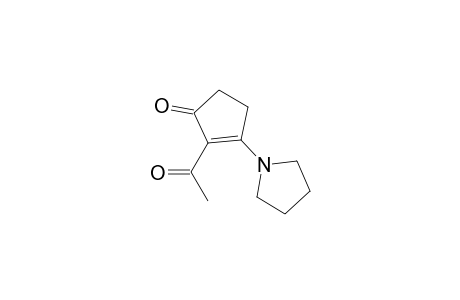 2-Acetyl-3-(1-pyrrolidinyl)-2-cyclopenten-1-one