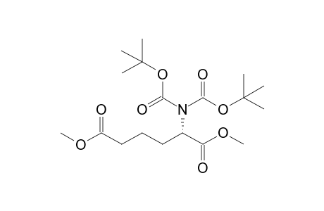 Dimethyl (2S)-2-{(tert-butyloxy)-N-[(tert-butoxy)carbonyl]carbonylamino}hexanedioate