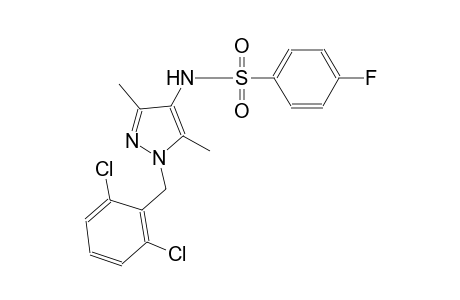 N-[1-(2,6-dichlorobenzyl)-3,5-dimethyl-1H-pyrazol-4-yl]-4-fluorobenzenesulfonamide