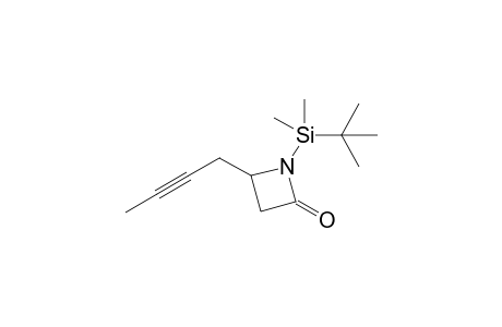 1-(t-Butyldimethylsilyl)-4-(2'-butynyl)-2-azetidinone
