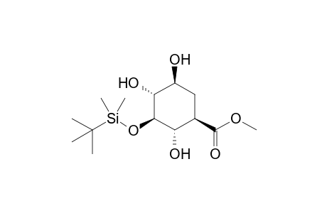 Methyl (1R,2S,3R,4R,5S)- 3-[1'-(t-butyl)-1',1'-dimethylsilyloxy]-2,4,5-trihydroxy-cyclohexane-1-carboxylate