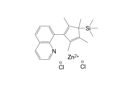 Zinc(II) trimethyl-[1,2,3,5-tetramethyl-4-(8-quinolyl)cyclopenta-2,4-dien-1-yl]silane dichloride