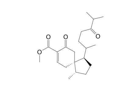 Spiro[4.5]dec-7-ene-8-carboxylic acid, 1-(1,5-dimethyl-4-oxohexyl)-4-methyl-9-oxo-, methyl ester, [1R-[1.alpha.(R*),4.beta.,5.beta.]]-
