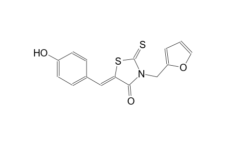 (5Z)-3-(2-furylmethyl)-5-(4-hydroxybenzylidene)-2-thioxo-1,3-thiazolidin-4-one
