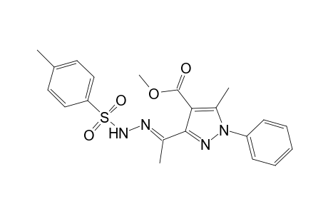 N'-(4-Methylphenylsulfonyl)-4-(methoxycarbonyl)-5-methyl-1-phenylpyrazole-3-ethylhydrazone