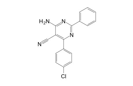 4-Amino-6-(4-chlorophenyl)-2-phenyl-5-pyrimidine-carbonitrile