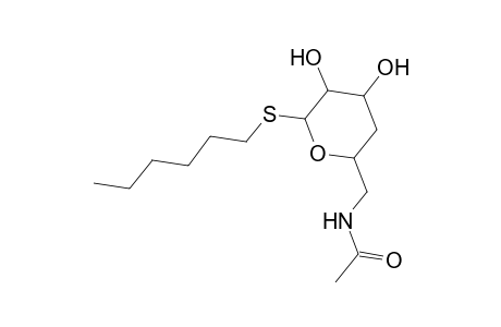 Hexyl 6-(acetylamino)-4,6-dideoxy-1-thiohexopyranoside