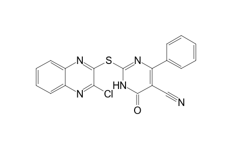 2-(3-Chloroquinoxalin-2-ylthio)-6-oxo-4-phenyl-1,6-dihydropyrimidine-5-carbonitrile