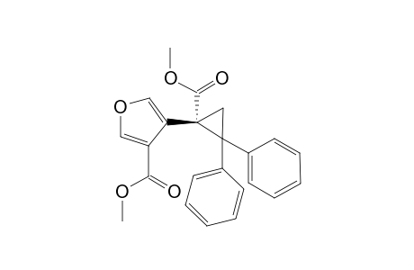 4-[(1R)-1-carbomethoxy-2,2-diphenyl-cyclopropyl]furan-3-carboxylic acid methyl ester