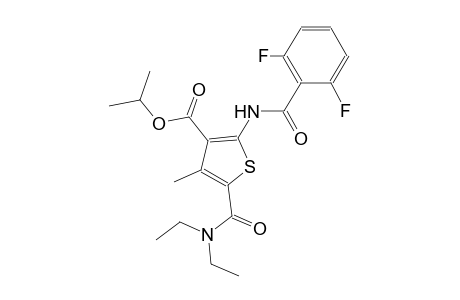 isopropyl 5-[(diethylamino)carbonyl]-2-[(2,6-difluorobenzoyl)amino]-4-methyl-3-thiophenecarboxylate