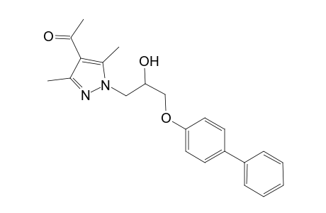 1-Ethanone, 1-[1-[3-([1,1'-biphenyl]-4-yloxy)-2-hydroxypropyl]-3,5-dimethyl-1H-pyrazol-4-yl]-