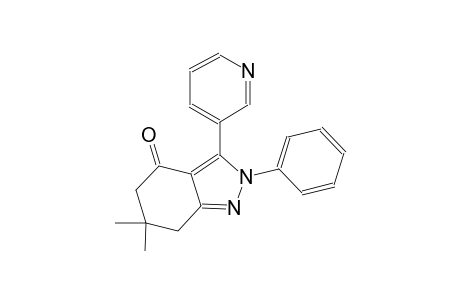 6,6-dimethyl-2-phenyl-3-(3-pyridinyl)-2,5,6,7-tetrahydro-4H-indazol-4-one