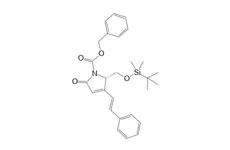 (S)-N-Benzyloxycarbonyl-4-styryl-5-(t-butyldimethylsilyloxymethyl)pyrrolin-2-one