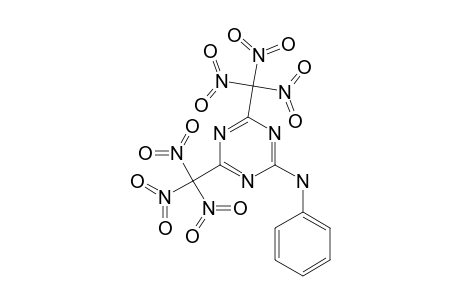 2-PHENYLAMINO-4,6-BIS-(TRINITROMETHYL)-1,3,5-TRIAZINE