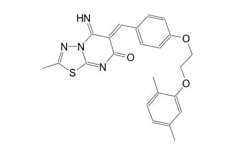 7H-[1,3,4]thiadiazolo[3,2-a]pyrimidin-7-one, 6-[[4-[2-(2,5-dimethylphenoxy)ethoxy]phenyl]methylene]-5,6-dihydro-5-imino-2-methyl-, (6Z)-