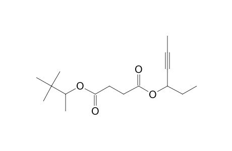 Succinic acid, hex-4-yn-3-yl 3,3-dimethylbut-2-yl ester