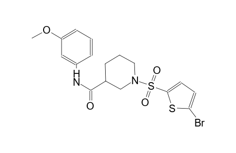 1-[(5-bromo-2-thienyl)sulfonyl]-N-(3-methoxyphenyl)-3-piperidinecarboxamide