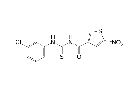 1-(m-chlorophenyl)-3-(5-nitro-3-thenoyl)-2-thiourea