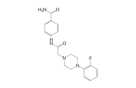 1-piperazineacetamide, N-[4-(aminocarbonyl)phenyl]-4-(2-fluorophenyl)-