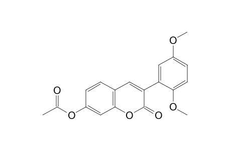 3-(2,5-dimethoxyphenyl)-7-hydroxycoumarin, acetate
