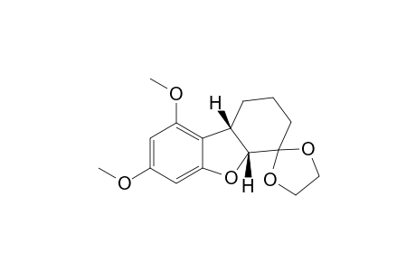 Rac-(4aR,9bS)-1,2,4a,9b-Tetrahydro-7,9-dimethoxydibenzofuran-4(3H)-one Ethylene Acetal