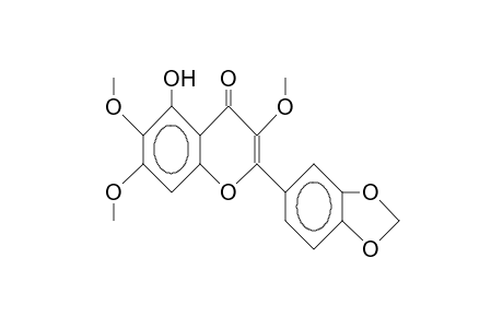 5-Hydroxy-3,6,7-trimethoxy-3',4'-methylenedioxy-flavone