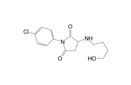 1-(4-Chlorophenyl)-3-(4-hydroxybutylamino)pyrrolidine-2,5-quinone