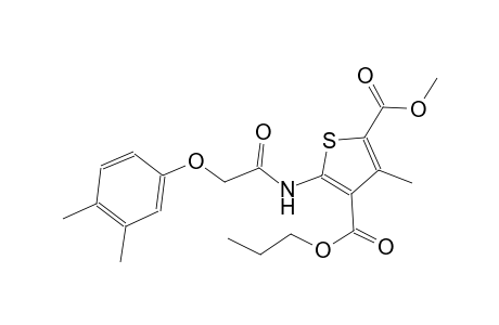 2-methyl 4-propyl 5-{[(3,4-dimethylphenoxy)acetyl]amino}-3-methyl-2,4-thiophenedicarboxylate