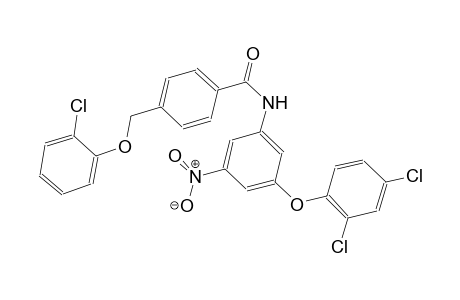 4-[(2-chlorophenoxy)methyl]-N-[3-(2,4-dichlorophenoxy)-5-nitrophenyl]benzamide