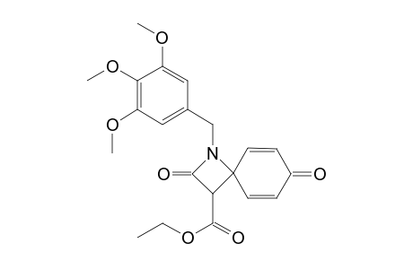 Ethyl 2,7-dioxo-1-(3,4,5-trimethoxybenzyl)-1-azaspiro[3.5]nona-5,8-diene-3-carboxylate
