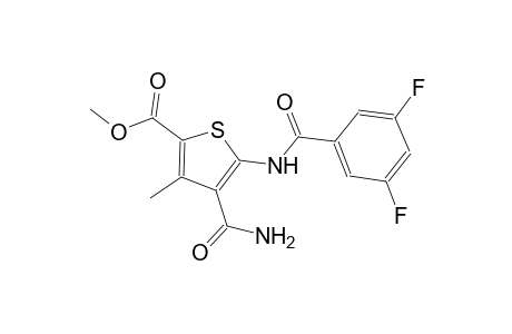 methyl 4-(aminocarbonyl)-5-[(3,5-difluorobenzoyl)amino]-3-methyl-2-thiophenecarboxylate