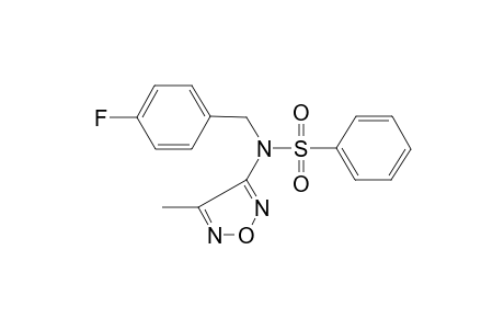 N-(4-Fluorobenzyl)-N-(4-methyl-1,2,5-oxadiazol-3-yl)benzenesulfonamide