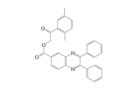 6-quinoxalinecarboxylic acid, 2,3-diphenyl-, 2-(2,5-dimethylphenyl)-2-oxoethyl ester