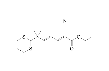 Ethyl (2E,4E)-2-cyano-6-(1,3-dithian-2-yl)-6-methylhepta-2,4-dienoate